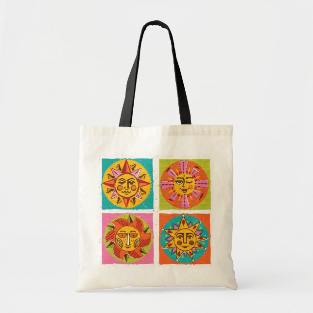 Tote Mod Sun Faces Bolsa + Bolsa de praia (Frente)