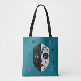 Tote Moda Teal Rapariga Crânio Bolsa Bolsa ou Saco