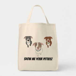 Tote Mostre-me seu bolsa de Pitties (3 cães)