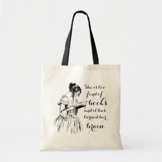 Tote Muito apreciado com livros Louisa May Alcott Bolsa