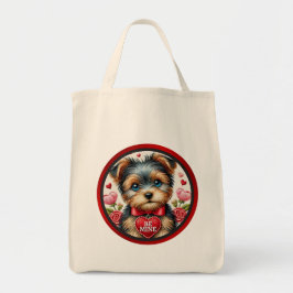 Tote Namorados Yorkie Seja minha Bolsa de compra reutil