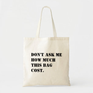 Tote Não Me Pergunte Quanto Esta Bolsa Custou Lona Dive