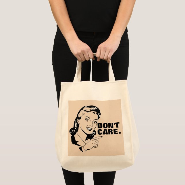 TOTE NÃO SE IMPORTE. BOLSA DA ESPOSA RETRO FUNNY (Frente (produto))