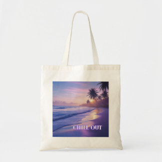 Tote nascer do sol sobre a costa - Bolsa sem plástico