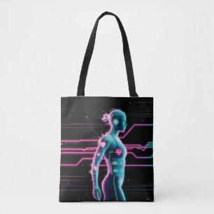 Tote NeonPulse Cyborg Run Bolsa