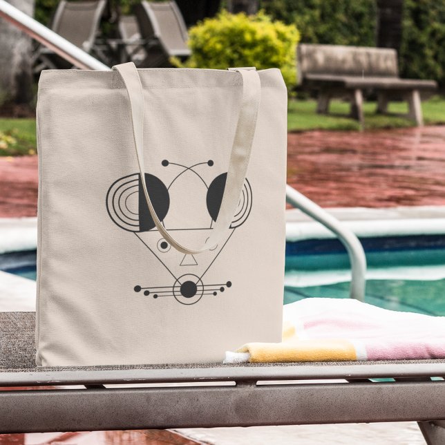 Tote Nezumi Zodiac Bolsa - Edição de Carregar Clever (Carry clever energy - Nezumi style, bold and symbolic.)