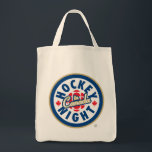Tote Noite de Hockey na Bolsa de Grocery no Canadá<br><div class="desc">Logótipo utilizado desde 1998. Hockey Night no Canadá é a marca usada para apresentações de televisão canadenses da National Hockey League. Embora o nome tenha sido usado para todas as transmissões NHL na CBC Television (independentemente da hora do dia), a Hockey Night no Canadá é principalmente associada às suas transmissões...</div>