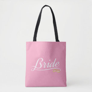 Tote Noiva Elegante Calligraphy de Casamento Bolsa To
