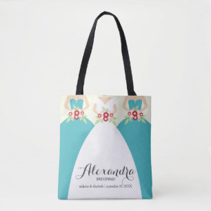Tote Noiva & seu bolsa da festa de casamento das damas