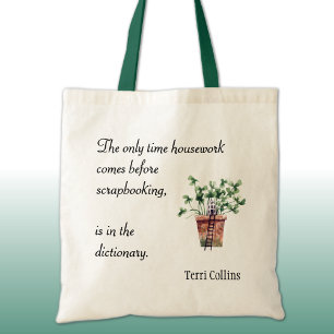 Tote Nome, Artesanato Humorístico, Bolsa de Algodão