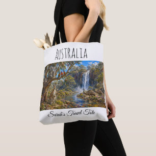 Tote Nome Personalizado Austrália Vida Selvagem & Bolsa