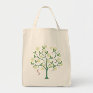 Tote Nós amamos o bolsa verde de Eco do llustration do
