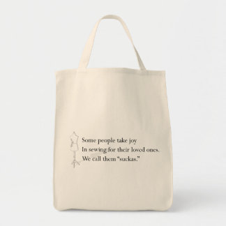 Tote "Nós chamamos então o bolsa de Suckas"