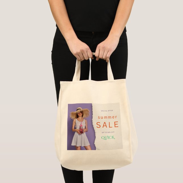Tote Nova Bolsa de Compras Premium Feminina – Elegante (Frente (produto))