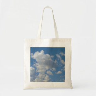 Tote Nuvens brancas/Cinzas e bolsa azul-céu