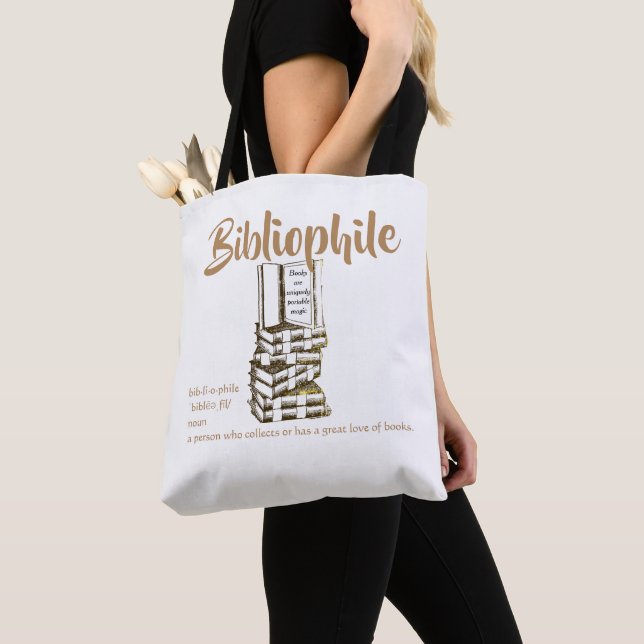 Tote O Bibliophile 2 tomou partido o bolsa (Close Up)