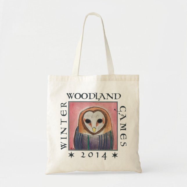Tote o bolsa 2014 dos jogos da floresta do inverno do (Frente)