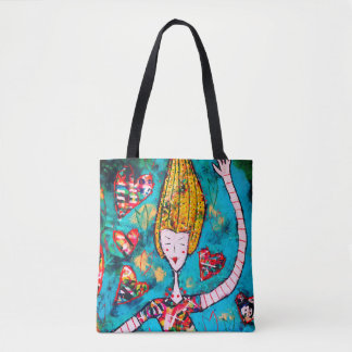 Tote O bolsa alegre do saco de compras