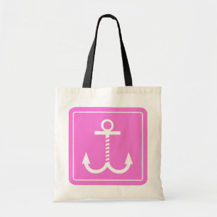 Tote O bolsa ausente do orçamento das âncoras - rosa 