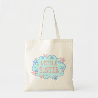 Tote O bolsa azul do design da borboleta da flor da