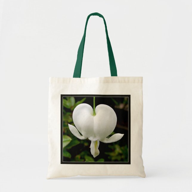 Tote O bolsa branco do coração de sangramento (Frente)