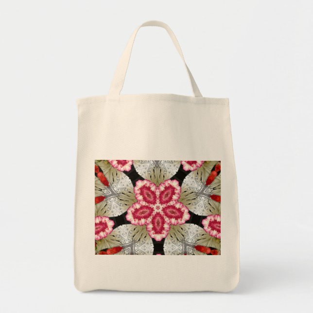 Tote O bolsa brilhante do mantimento da flor (Frente)
