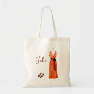 Tote O bolsa carmesim personalizado da dama de honra
