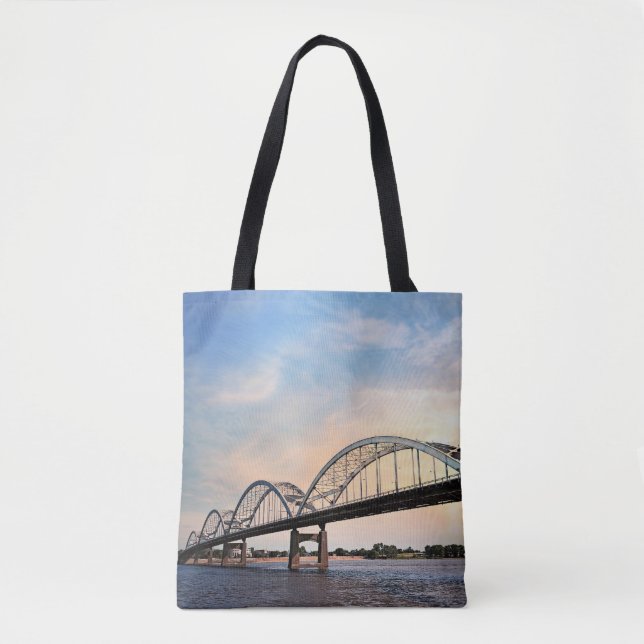 Tote O bolsa centenário da ponte de Iowa (Frente)