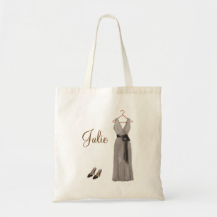 Tote O bolsa cinzento personalizado da dama de honra