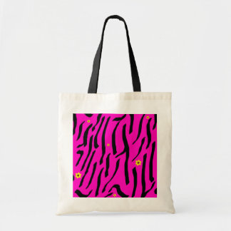 Tote O bolsa cor-de-rosa da zebra