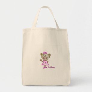Tote O bolsa cor-de-rosa do macaco do poder