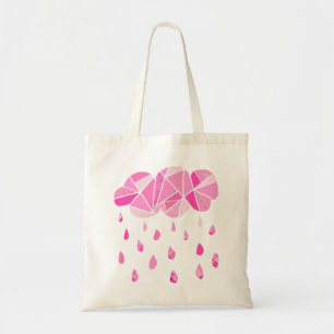 Tote O bolsa cor-de-rosa fraturado da nuvem