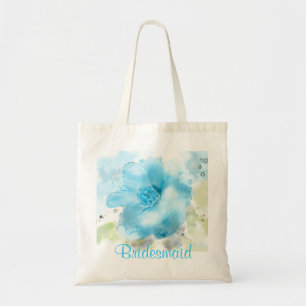 Tote O bolsa cor-de-rosa selvagem da dama de honra da