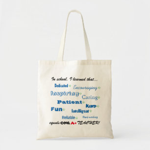 Tote O bolsa da apreciação do professor