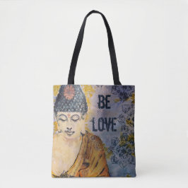 Tote O bolsa da arte da aguarela de Buddha do amor