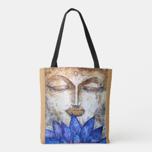 Tote O bolsa da arte da aguarela de Lotus Buddha
