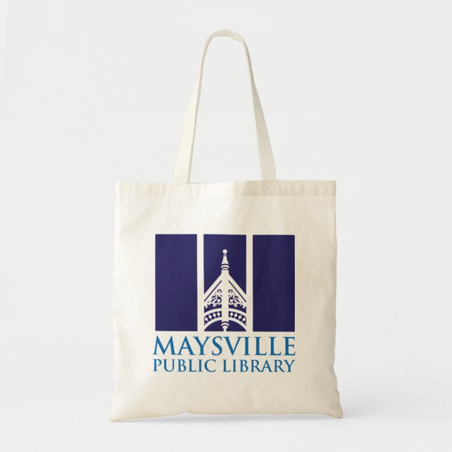 Tote O bolsa da biblioteca pública de Maysville (Frente)