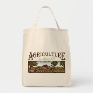 Tote O bolsa da cena da fazenda da agricultura