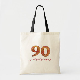 Tote o bolsa da compra do aniversário do 90