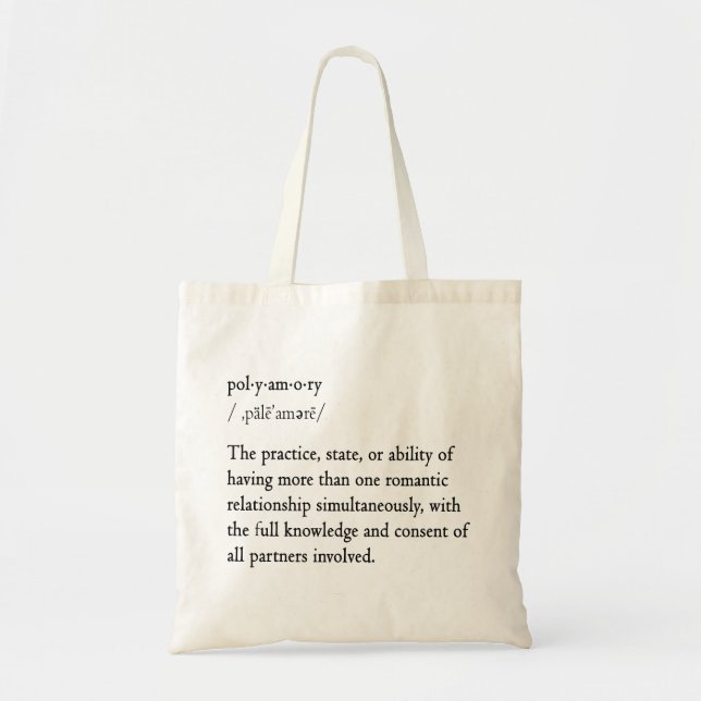 Tote O bolsa da definição de Polyamory (Frente)