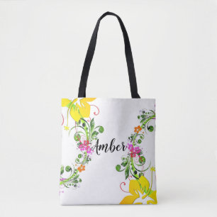 Tote O bolsa da flor do hibiscus