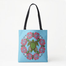 O bolsa da mandala da tartaruga de mar