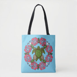 Tote O bolsa da mandala da tartaruga de mar