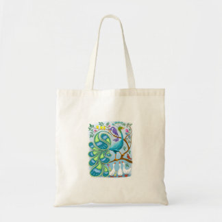 Tote o bolsa da mão do pavão de paisley