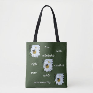 Tote O bolsa da margarida da borboleta