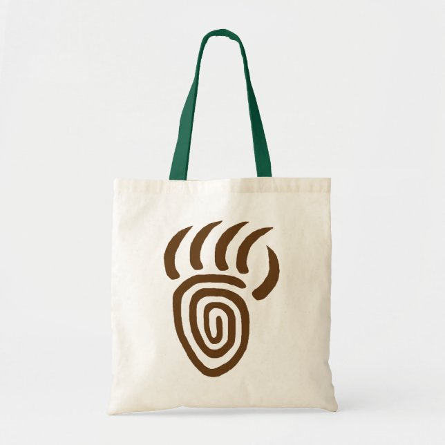 Tote O bolsa da pata de urso da emergência de Brown (Frente)
