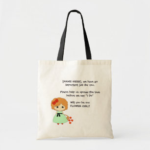 Tote O bolsa da proposta do florista - vermelho