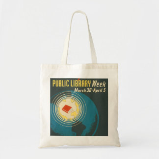 Tote "O bolsa da semana da biblioteca pública" do