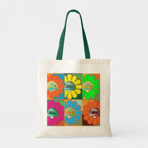 Tote O bolsa da tartaruga do pop art