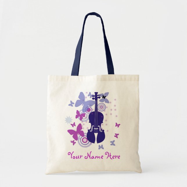 Tote O bolsa da vibração do violino com seu próprio (Frente)